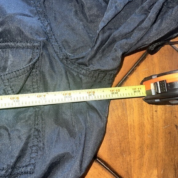 Kenneth Cole Reaction Womens Jacket Medium Black Drawstring Zip Up Windbreaker - Picture 5 of 6